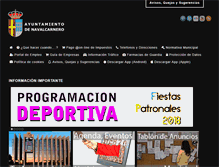 Tablet Screenshot of navalcarnero.es
